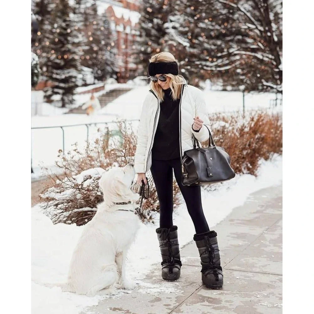 Women's XS Fleece Lined Leggings With Pockets Weather‎ Thick Thermal Warm Winter